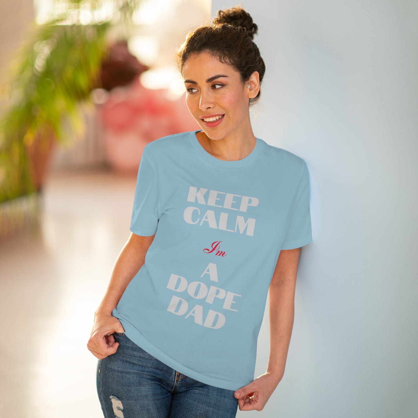 Keep Calm Im a Dope Dad Organic Unisex T-shirt