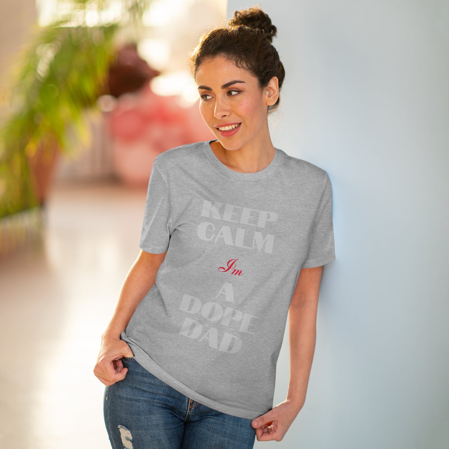 Keep Calm Im a Dope Dad Organic Unisex T-shirt