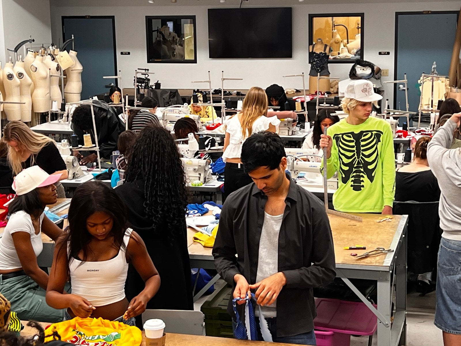 Community members creating together