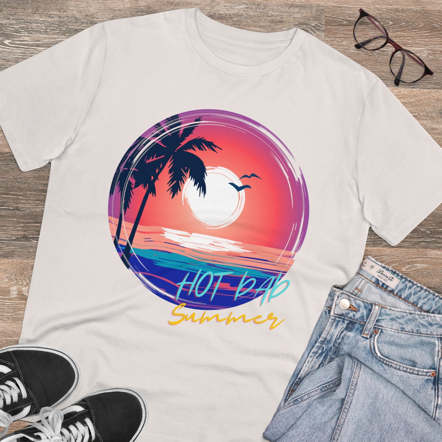 Hot Dad Summer Organic Creator T-shirt - Unisex