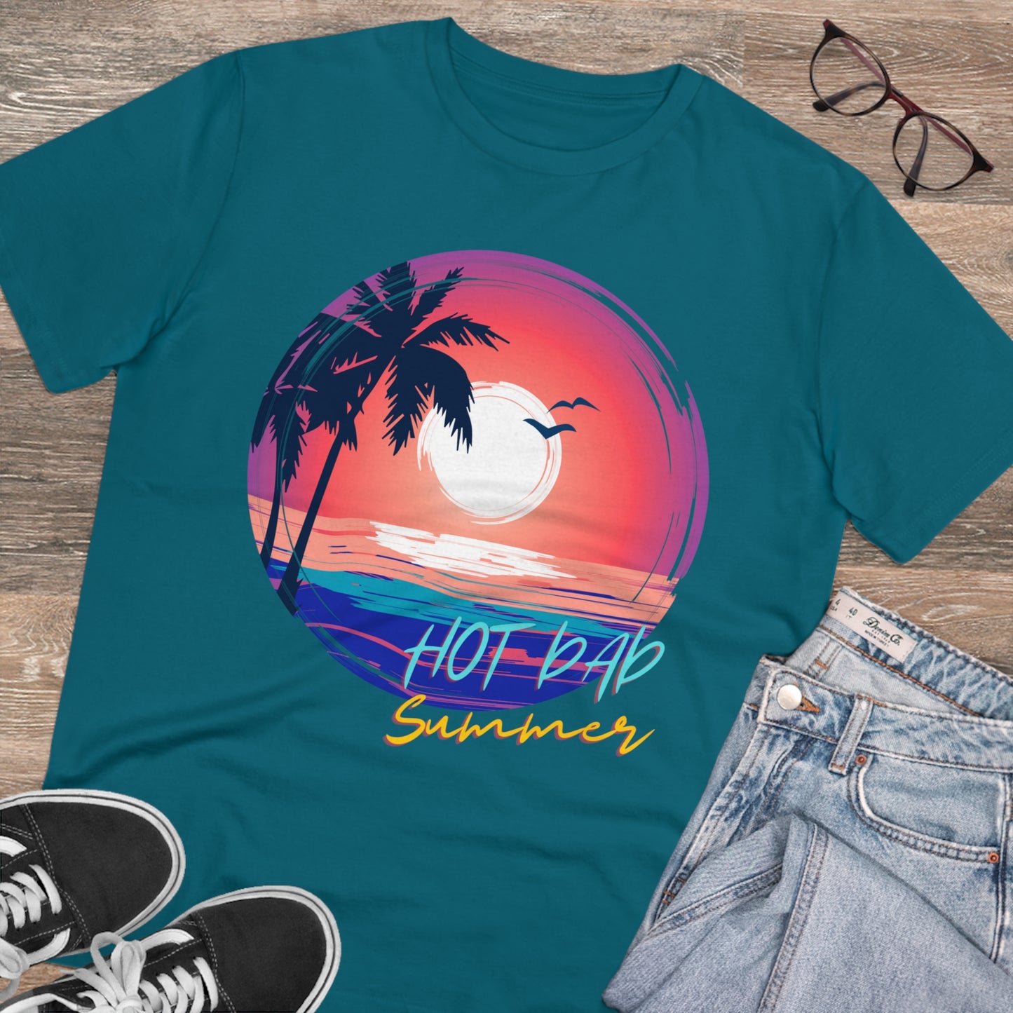 Hot Dad Summer Organic Creator T-shirt - Unisex