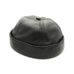 Black Leather CrewCap [OG]