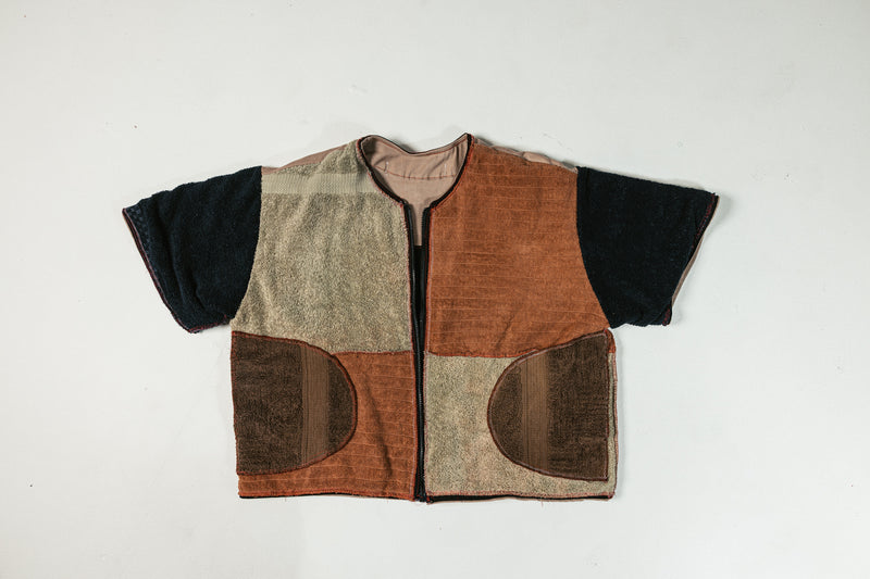 R3 Convertible Towel Baseball Jersey— Chocolate Navy