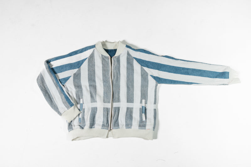 R3 Reversible Contrast Denim Towel Jacket