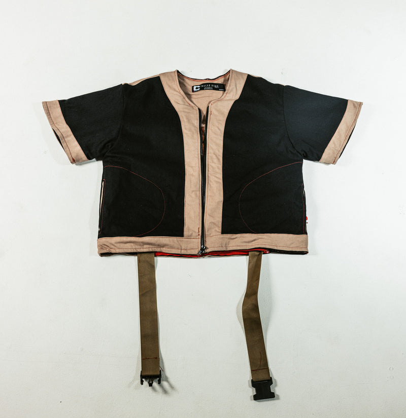 R3 Convertible Towel Baseball Jersey— Sand & Onyx