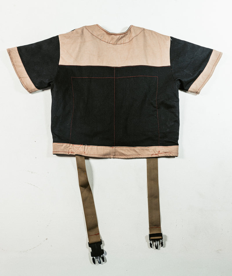 R3 Convertible Towel Baseball Jersey— Sand & Onyx