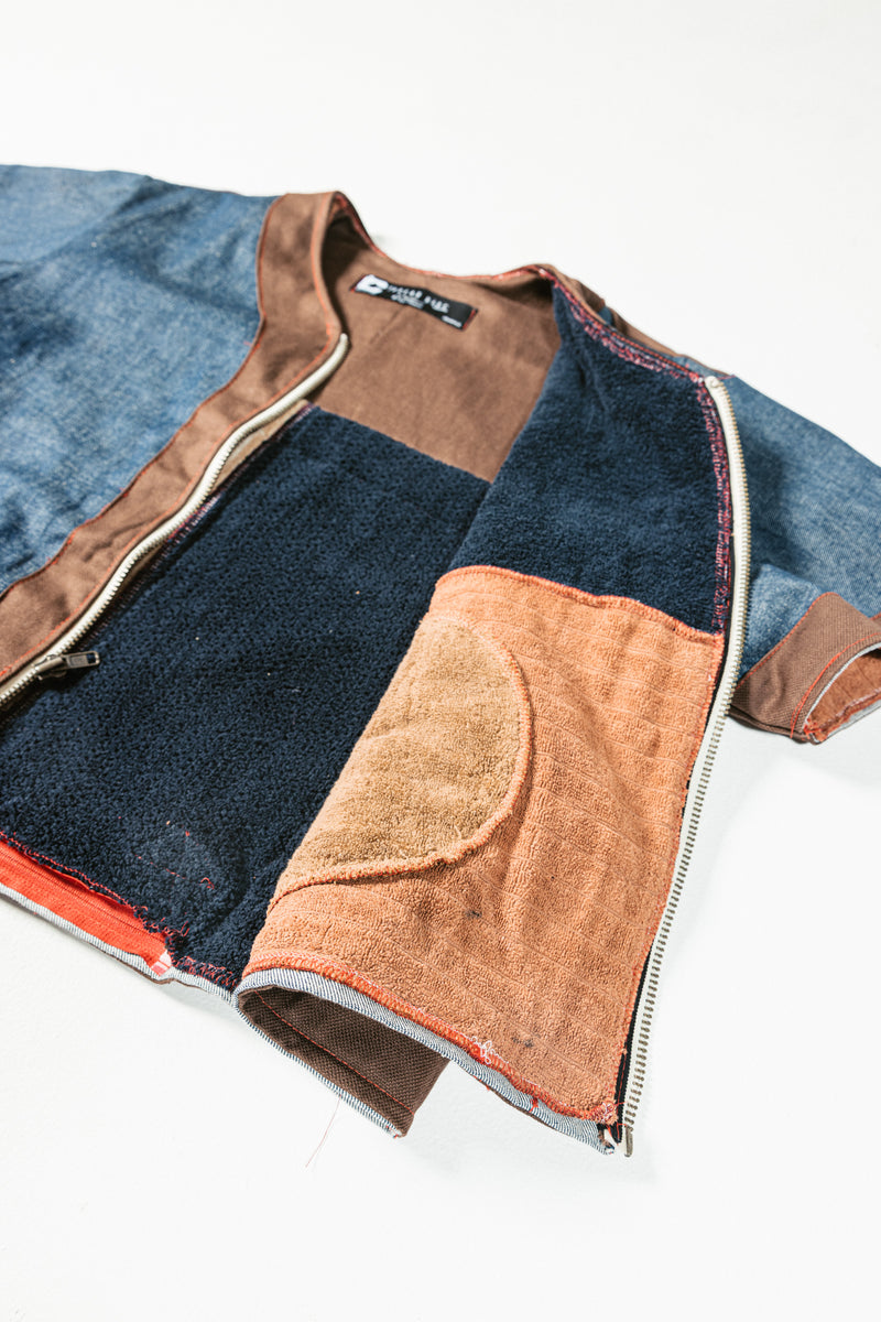 R3 Convertible Towel Baseball Jersey— Chocolate Navy