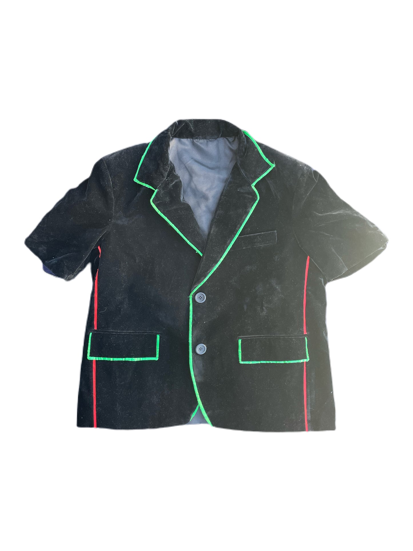 Traveling Blazer [Short Sleeve Velvet] - BAG PIC & REVERSED, DESCRIPTION, PRICING